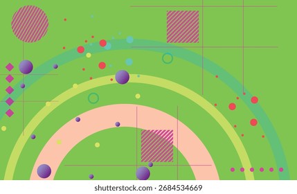 Abstract gradient background with colorful circles , shapes and dots. Vector illustration for your design. Eps10	