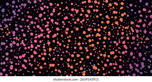 Fondo degradado Abstractas, puntos coloridos, salpicaduras de pintura, festivo, caótico, neón, Vector