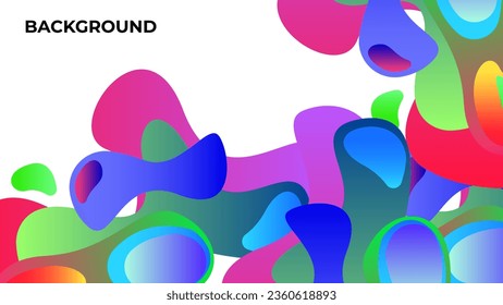 Abstract gradient background with colorful modern art style