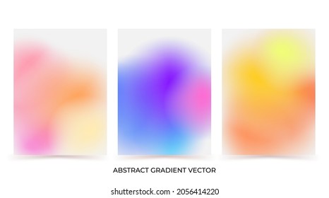 Abstract gradient background, colorful vector illustration. Soft pastel colors, modern liquid design for book cover, banner, flyer. Blurred dynamic layout, blue, yellow, orange colors.