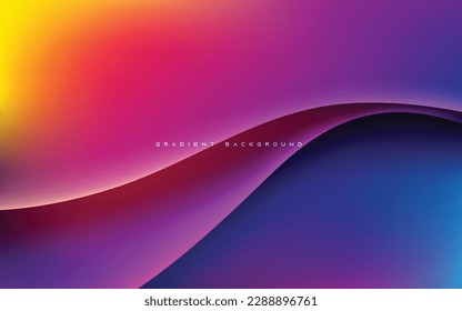 Abstract gradient background colorful wavy light shape