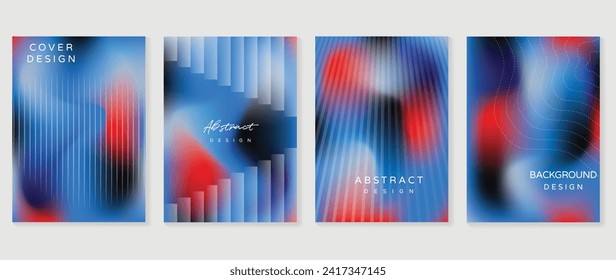 Abstract gradient background cover vector. Modern digital wallpaper with vibrant color, geometric shape. Futuristic landing page illustration for branding, commercial, advertising, web, poster.