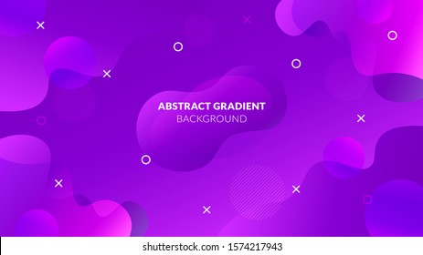 Abstract gradient background. Creative geometric shape wallpaper. Purple gradient background. Holographic colour gradient. Eps10 vector. Modern background for projects.