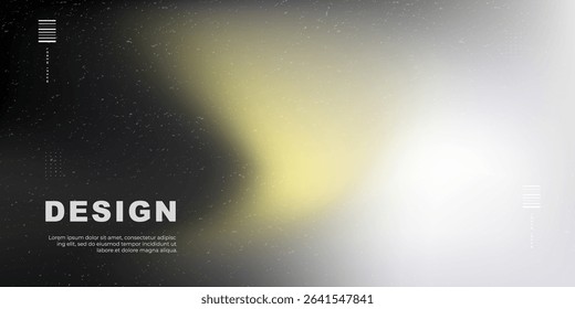 Abstract gradient background dark black bright color yellow and gray liquid .Minimalist background, for business,template cover,website,etc. Vector illustration eps 10
