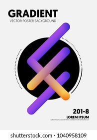 Abstract gradient background decorative geometric shape. Design element template can be used for poster, backdrop, publication, vector illustration