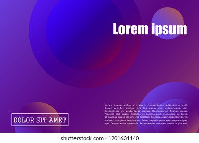 Abstract gradient background design, 3d Fluid shape illustration