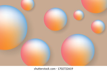 Diseño de fondo de degradado abstracto - fondo futurista de estilo fluido anaranjado. Elementos gráficos abstractos