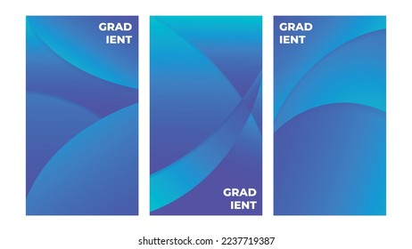Abstract gradient background design for landing page and poster