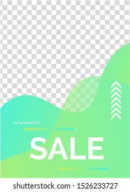 Abstract gradient background design. Modern trendy poster for business presentation, brand.  Trendy creative card, postcard, cover for sale, discount promo, email, newsletter layout