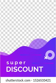 Abstract gradient background design. Modern trendy poster for business presentation, brand.  Trendy creative card, postcard, cover for sale, discount promo, email, newsletter layout