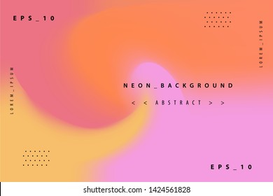 Abstract gradient background. Design template.Futuristic poster with gradient mesh. Iridescent graphic template for brochure, banner, wallpaper.- Vector