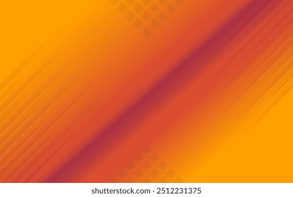 Abstract Gradient Background with diagonal lines vector. Orange Background
