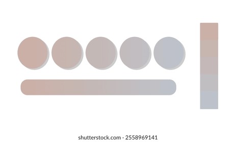 Abstract gradient background with Dusty Rose and Gray color palette. Abstract illustration with gradient blur design. Blurred colored abstract background. Colorful gradient. Vector illustration