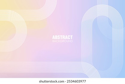 Abstract gradient background with dynamic circle lines