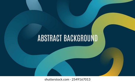 Abstract gradient background with dynamic curved lines
