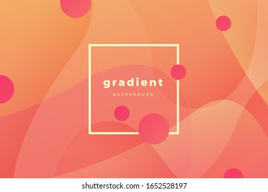 Abstract gradient background. Dynamic shapes composition. Eps10 vector