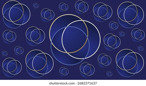 Fondo degradado Abstractas con elegantes líneas circulares de lujo
