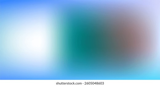 Abstract Gradient Background Featuring Smooth Blue, white and Green Tones