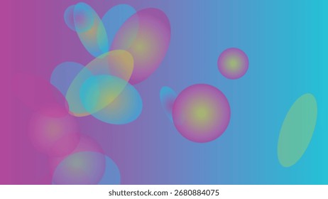 Fondo de degradado Abstractas con Formas flotantes