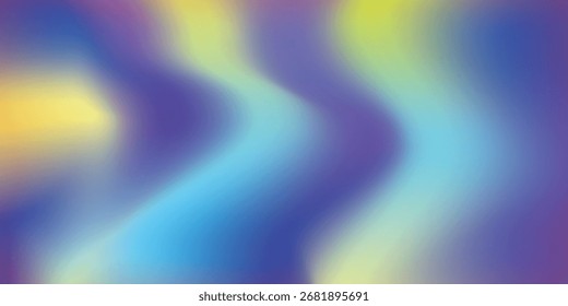 Un fondo degradado abstracto con colores azules, púrpuras y amarillos que fluyen, creando un diseño moderno, suave y ondulado. Perfecto para Configuraciones modernas.
