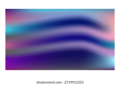 Abstrakter Farbverlauf-Hintergrund mit fließenden violett-blau-rosa Cyan-Wave-Streifen für moderne kreative Designprojekte