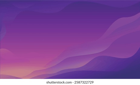 Abstract gradient background with flowing shapes and a blend of blue and purple hues.