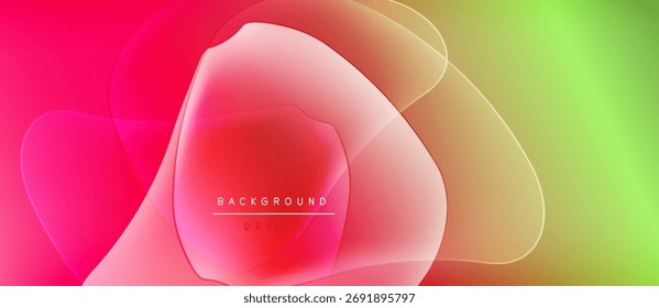 Abstract gradient background. Flowing shapes, vibrant colors, modern design. Text reads background design. Minimalist aesthetic.