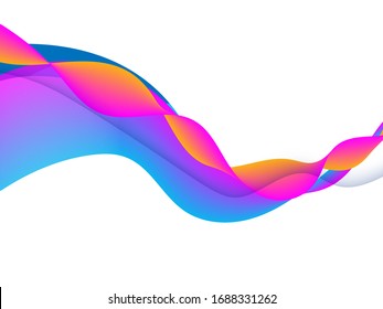 Abstract gradient background. Fluid colorful shapes composition. Music fest banner.
