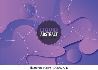 Abstract gradient background with fluid shapes  Vector