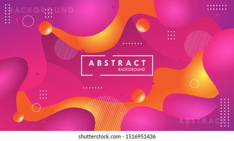 Abstract gradient background with fluid shapes_EPS 10