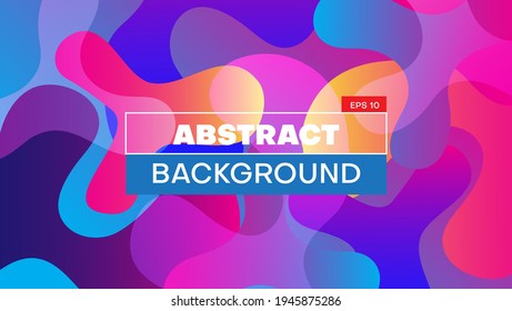 abstract gradient background with fullcolor fluid shape