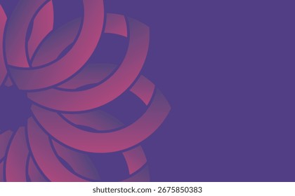 Abstract gradient background with geometric shapes and circle. Vector illustration in flat style.