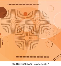 Fondo de gradiente Abstractas con Formas geométricas y círculo. Ilustración vectorial en estilo plano.