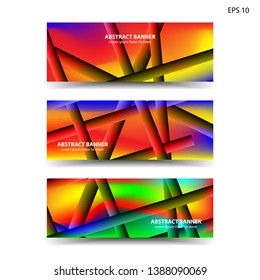 abstract gradient background geometric with trendy color for banner,web,flyer,brochure - vector