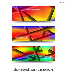 abstract gradient background geometric with trendy color for banner,web,flyer,brochure - vector