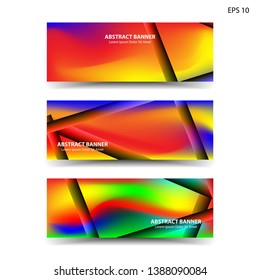 abstract gradient background geometric with trendy color for banner,web,flyer,brochure - vector