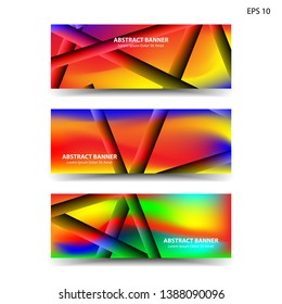 abstract gradient background geometric with trendy color for banner,web,flyer,brochure - vector