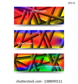 abstract gradient background geometric with trendy color for banner,web,flyer,brochure - vector