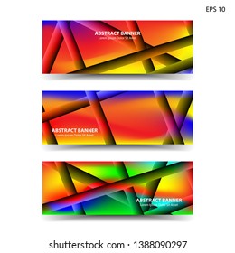 abstract gradient background geometric with trendy color for banner,web,flyer,brochure - vector