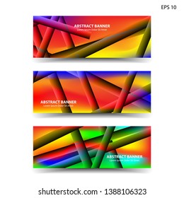 abstract gradient background geometric with trendy color for banner,web,flyer,brochure - vector