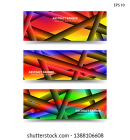 abstract gradient background geometric with trendy color for banner,web,flyer,brochure - vector