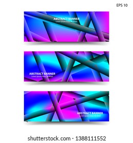 abstract gradient background geometric with trendy color for banner,web,flyer,brochure - vector