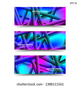 abstract gradient background geometric with trendy color for banner, web, flyer, brochure - vector