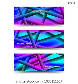 abstract gradient background geometric with trendy color for banner,web,flyer,brochure - vector