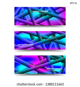 abstract gradient background geometric with trendy color for banner, web, flyer, brochure - vector