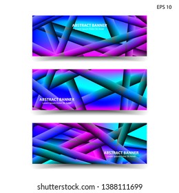abstract gradient background geometric with trendy color for banner, web, flyer, brochure - vector