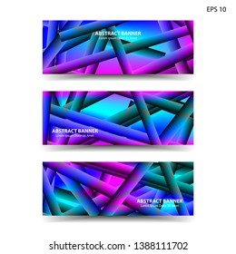 abstract gradient background geometric with trendy color for banner, web, flyer, brochure - vector