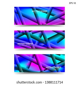 abstract gradient background geometric with trendy color for banner, web, flyer, brochure - vector