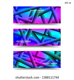 abstract gradient background geometric with trendy color for banner, web, flyer, brochure - vector