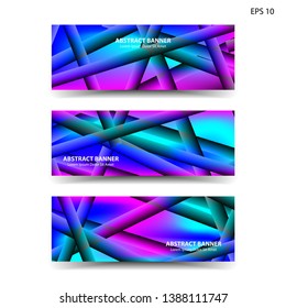 abstract gradient background geometric with trendy color for banner, web, flyer, brochure - vector